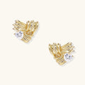 Aurelia Wing Gold Stud Earrings