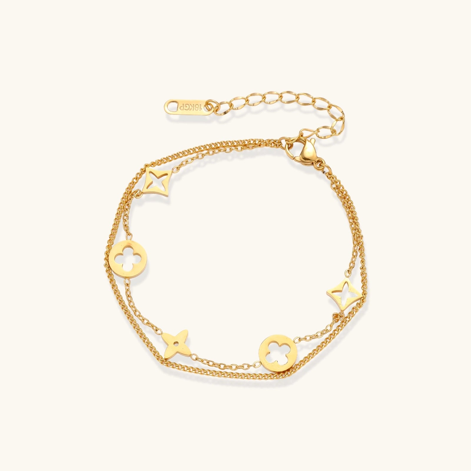 Estelle Star & Clover Charm Bracelet