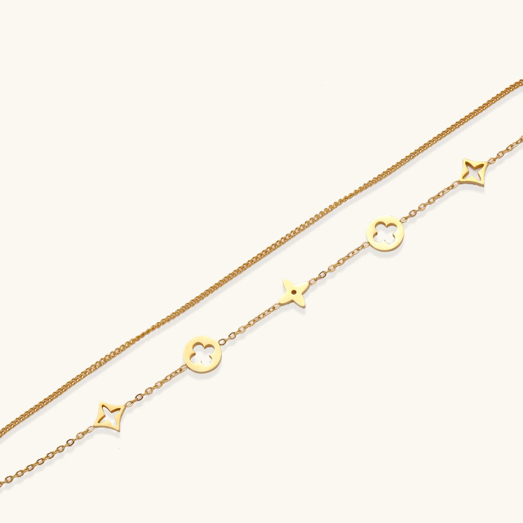 Estelle Star & Clover Charm Bracelet
