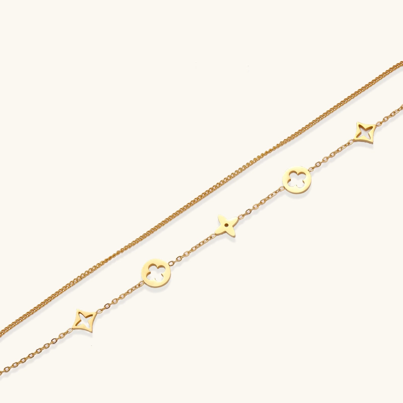 Estelle Star & Clover Charm Bracelet