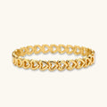 Linked Hearts Bangle