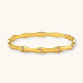 Odette Wave CZ Bangle